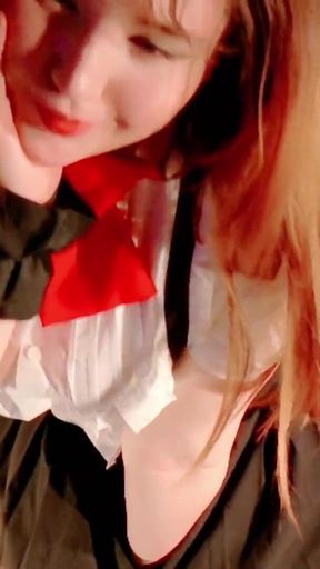 Your Girlfriend Dances and Seduces You in That Anime-style *** Uniform