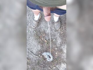 Risky Backyard Pissing Thought It Would Never End Compilation 1 Movie scene Loop