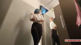 Try On Haul transparent clothes at the mall. See thru clothes. Look at me in the fitting room I love