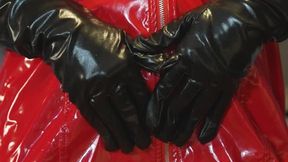 Red Latex Vertical Tease