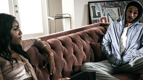 Petite ebony hot girl bares big ass for interracial sex with ex Boyfriend