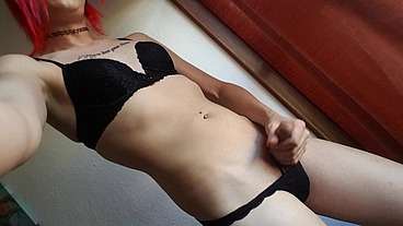 Fit Tgirl Teases You With Her Cock and Cums on your Face - Sarina Havok