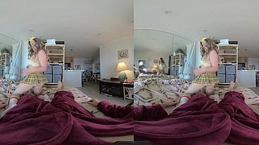 big booty stepdaughter bounces on stepdaddys cock until it explodes