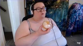 FANTASY SSBBW GETS DONUTS FROM BOSS