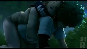 Toga realizando seu maior sonho em foder o Midorya