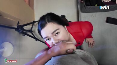 Pinay XXX Blowjobs Cumshot POV Sharinami Fills Her