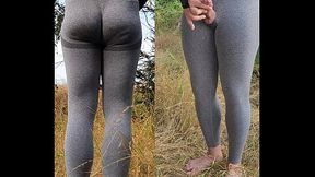 Piss and cum in the forest