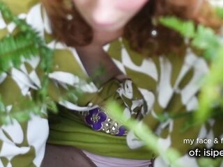 HIDDEN IN THE GARDEN! Getting soaked among the plants and feeling nature ????????????✨