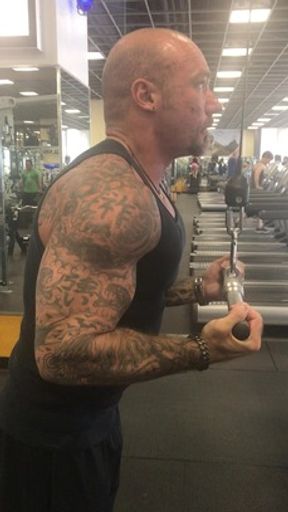 Reverse grip tricep pushdowns