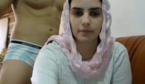 Hot Arabic sexy aunty boob press and fucked well