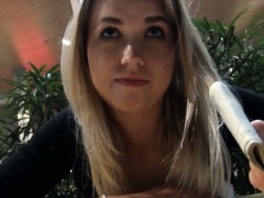 Eurobabe Violette Pink payed for fucking