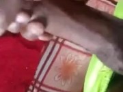 Early Morning Quicky with Hard Stiff Cock Black Solo Male Exclusive Amateur