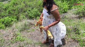Desi Bhabhi Cheating on Husband with Her Lover in Jungle