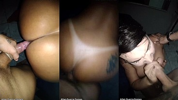 Chupeta e sexo Anal com a bunduda Alexia Firenze e lutador de MMA Allan Guerra Gomes