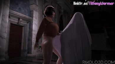 Velma’s cartoon strokes the hungry futa sucking cum