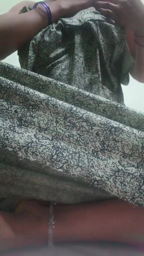 Desi Beauty in Elegant Gown - Slow Tease &amp; Intense Solo Play - No Face - 4K Ultra HD