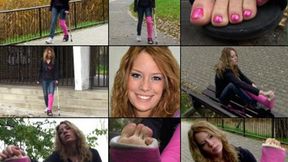 Britney Term LLC Park Gimp and Foot Play (in HD 1920X1080)