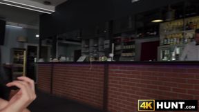 Naughty Ara Mix rides my cock in the restaurants toilet