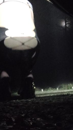Waiting for nice cocks,🌜ass in the air in a parking lot at night. La Faisanderie91 VaneSsaBiTCHx PariSChienneTrvprod91   Clip 1