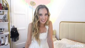 ”Blonde Babe Millie Morgan Gets An Immediate Muff Treatment”