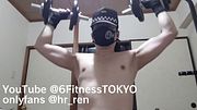 【全裸】全裸で筋トレして苦しそうな声録音【喘ぎ】 Recorded a voice sounding pained while working out naked.