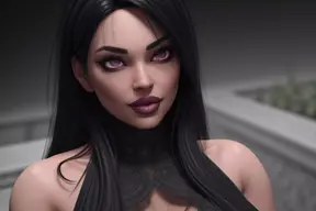 Goth Inspired Hentai Woman (slideshow)