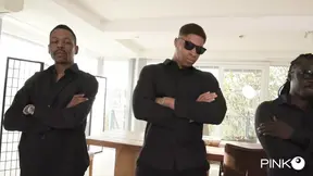 Martina Smeraldi gets gang banged by four big black cocks