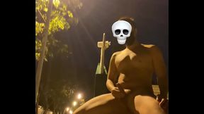 Boldly Cumshot on Street