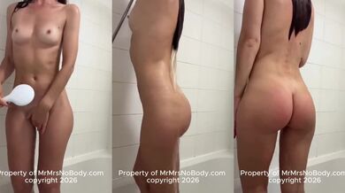 Steamy shower fingers make step sis squirt and blush