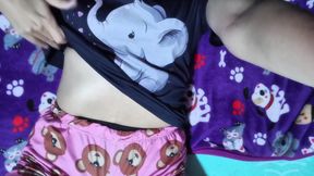 Colombian Girl Masturbating Alone and Moaning While Watching a Porn Movie