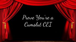 Prove You're a Cumslut CEI