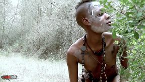 skinny african ebony hunter in her porn sex safari