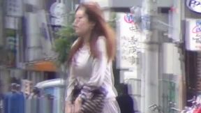 Japanese hos pee in alley