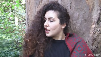 Curvy mature lady with curly red hair is showing her pussy whenever she feels like doing so