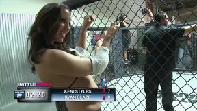 Busty brunette gets anally banged