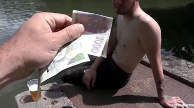 Czech man takes cash and gives head under the trees