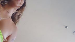 I put it to the side and sat down farting in your face