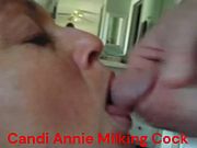 Beautiful Whore Candi Annie Milks Cock