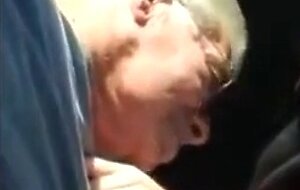 Blowjob in the Car with a Young Stud and an Older Gentleman