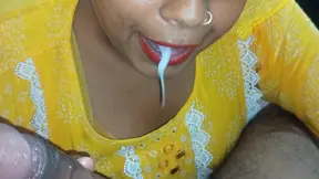 Indian bhabhi Cumshot in Mouth Hot Compilation