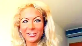 Linda Logan - Blonde German Milf Masturbates With A Banana