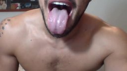 Latino Model Engin Sucks on Dildo