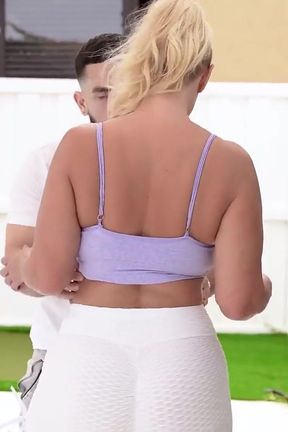 MYLF - Personal Trainer Stretches Clients Legs and Pounds Her Hungry Pussy