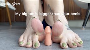 My feet are bigger than your manhood - Goddess Grazi (MP4-HD1080p)