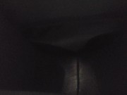 (Crossdresser) panties are seen through the black pantyhose!