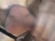 Femboy in GString Jerks off