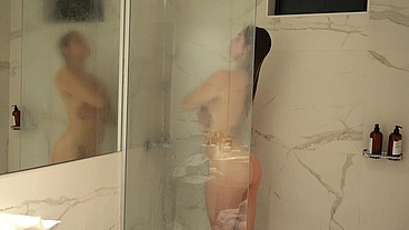 Fuck my stepfather and suck his cock on the balcony