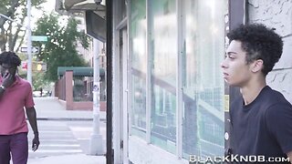 Gay young rides ebony schlong