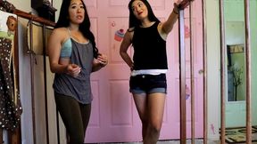 2 asian women change your messy abdl adult diaper