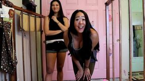 2 asian women change your messy abdl adult diaper